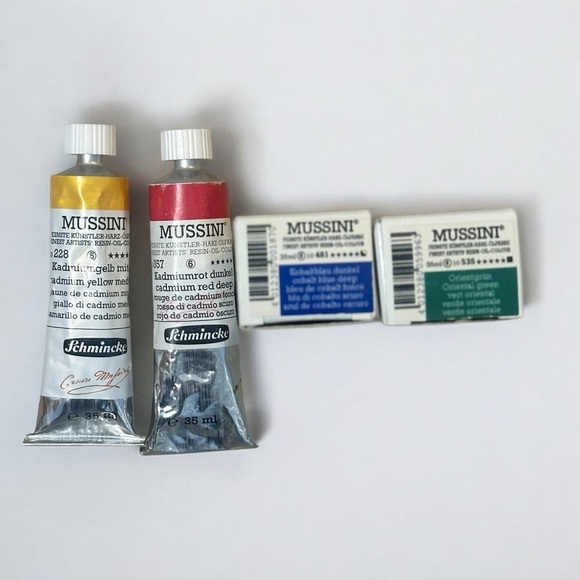 Schmincke Mussini Oil Paint Set of Four High Quality Oil Paint Brand New - Picture 7 of 7